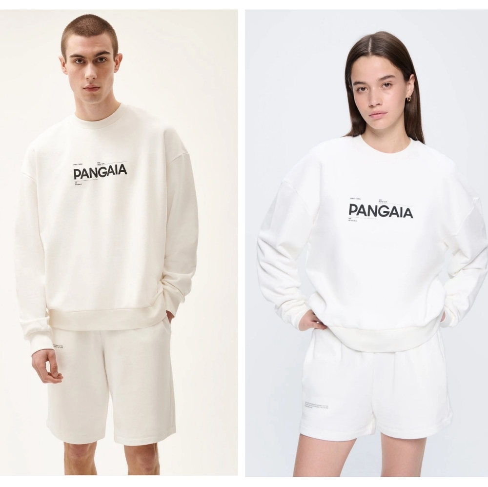 PANGAIA Unisex White Organic Cotton Sweatshirt (Size M)